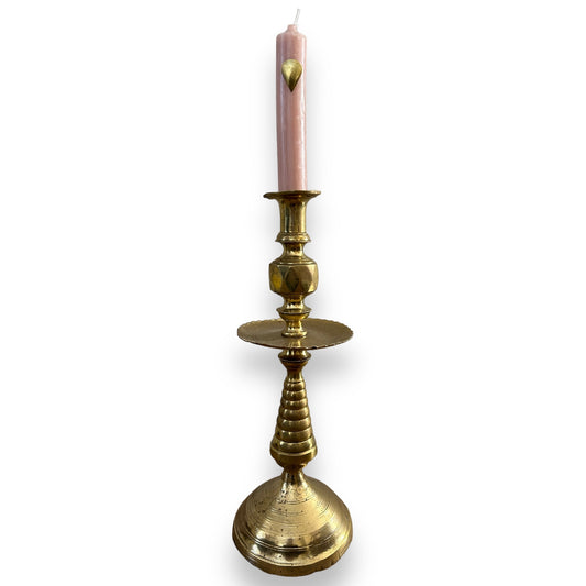 Vintage copper Riad candlestick from Morocco