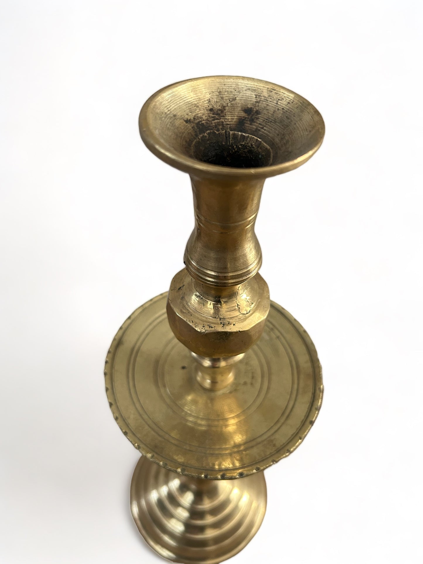 Vintage copper Riad candlestick from Morocco 2