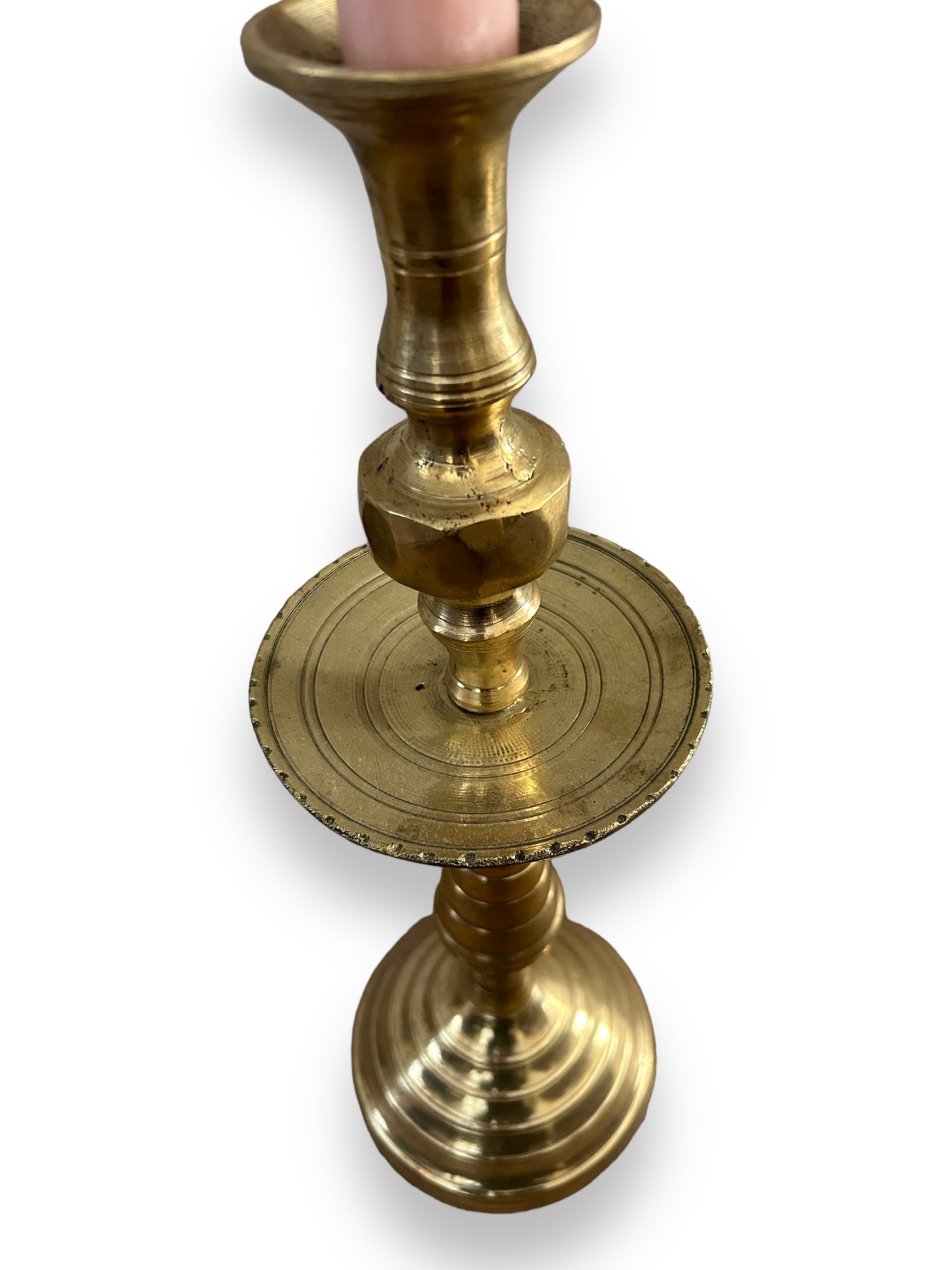 Vintage koperen Riad kandelaar uit Marokko 2