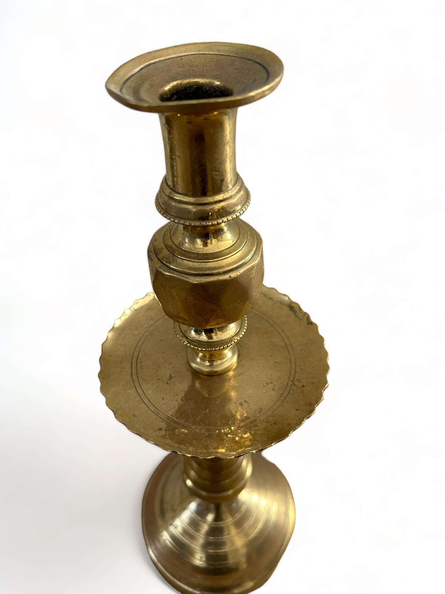 Vintage copper Riad candlestick from Morocco
