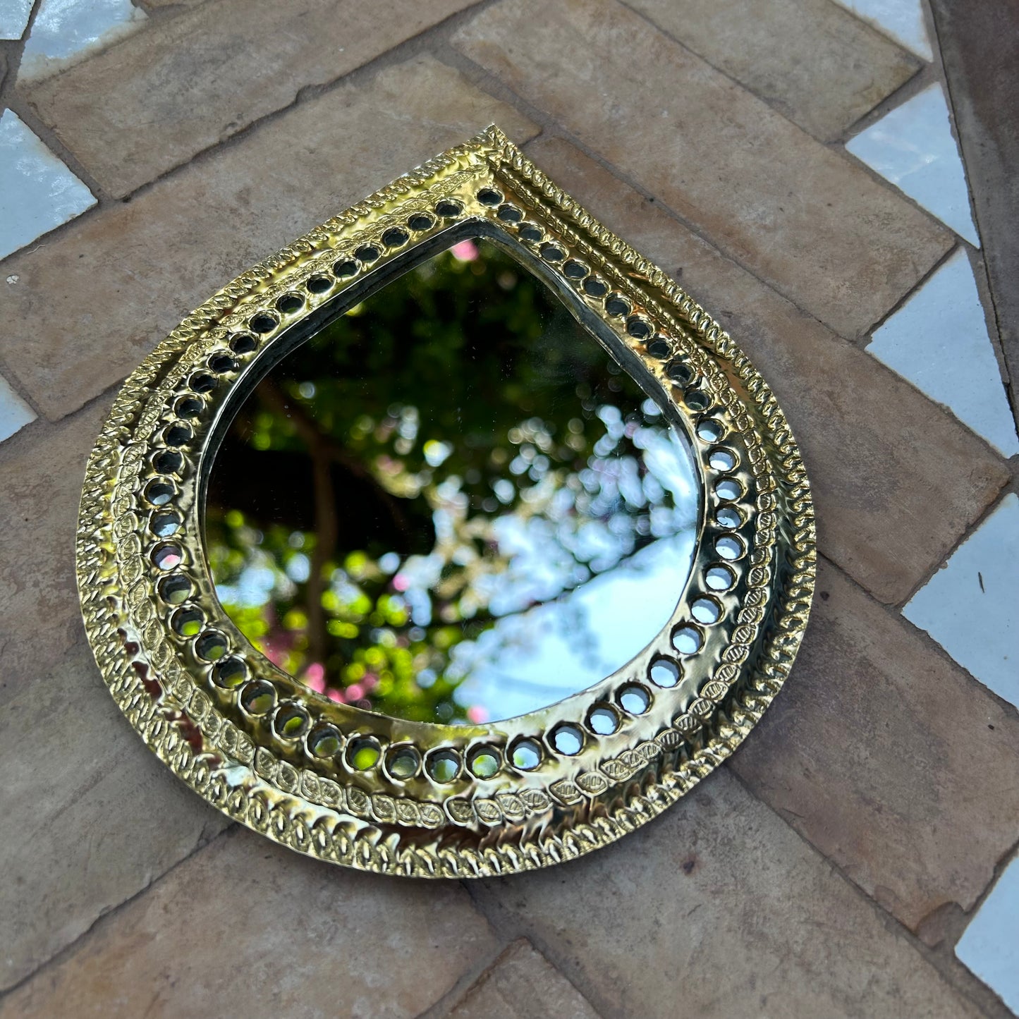 Moroccan mirrors made of brass