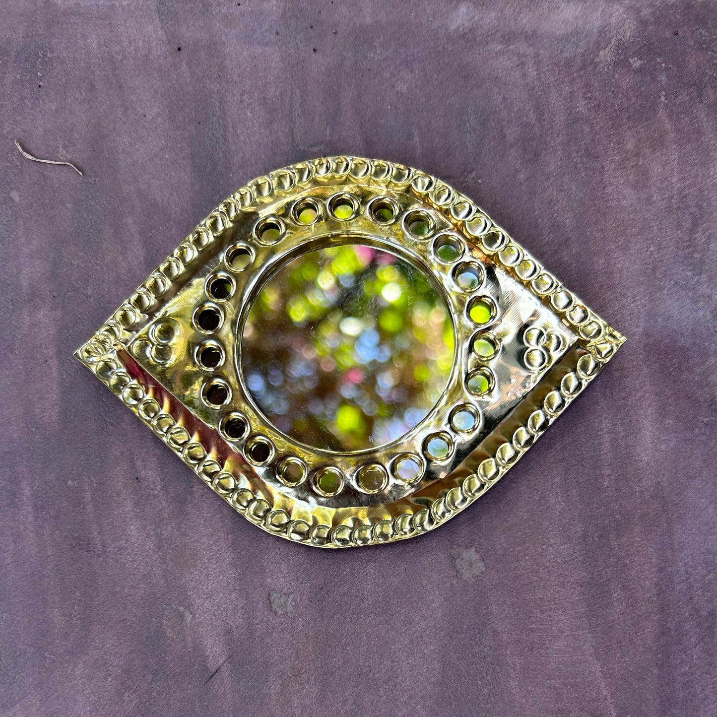 Moroccan mini mirrors made of brass